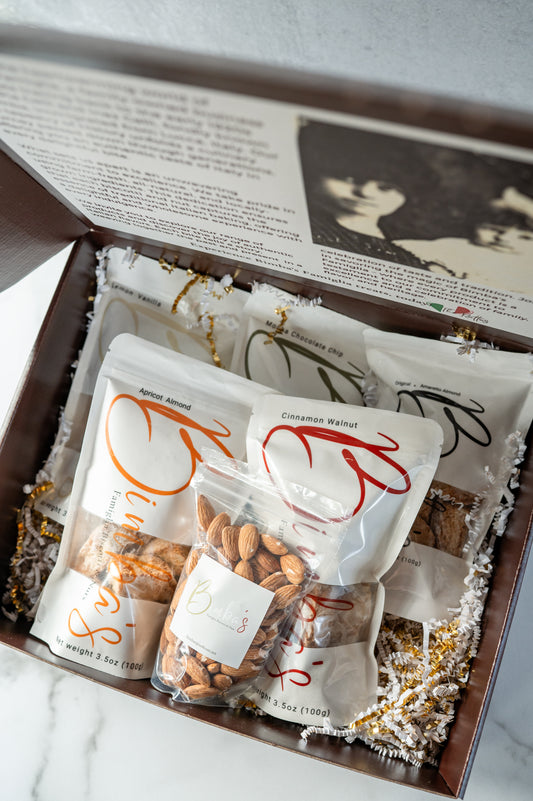 Bimba's Famiglia Gift Box — Biscotti & Almond Trio
