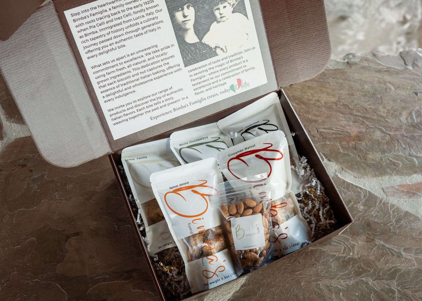 Bimba's Famiglia Gift Box — Biscotti & Almond Trio
